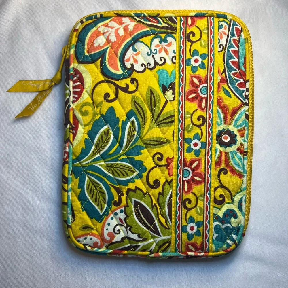 Vera Bradley Tech Accessories - iPad Mini, Kindle, Tablet Sleeve - Yellow - EUC